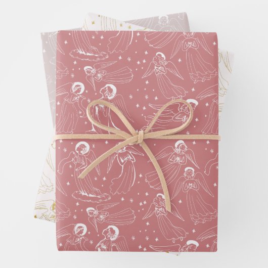 angels pattern | set I Geschenkpapier Set (Beispiel)
