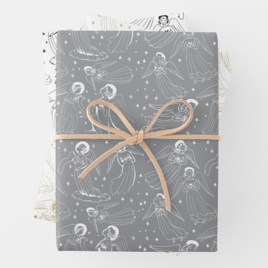 angels pattern | set III Geschenkpapier Set (Beispiel)