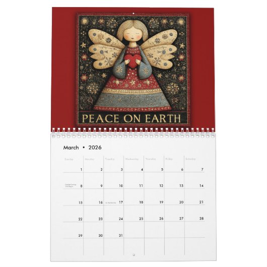 Angels –  Peace on Earth 2026 Kalender (Mär 2026)