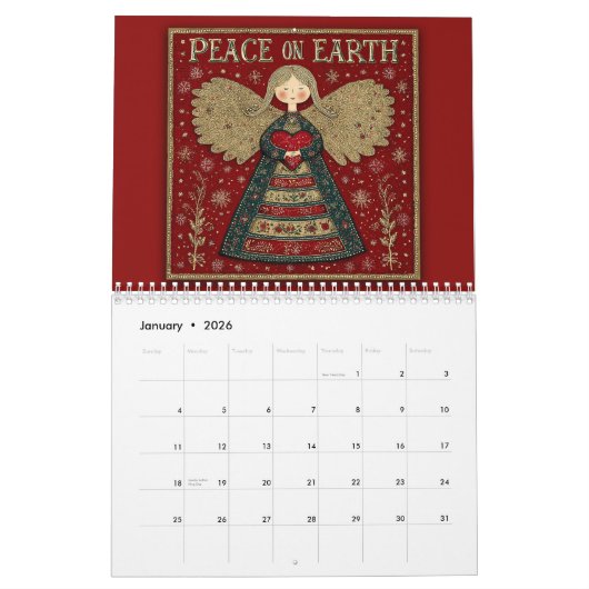 Angels –  Peace on Earth 2026 Kalender (Jan 2026)