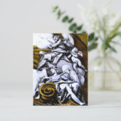 Angels Playing Music Postcard Postkarte (Stehend Vorderseite)