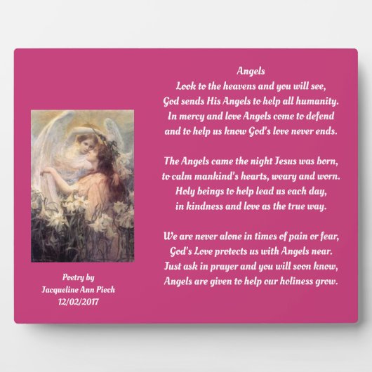 Angels Poetry Fotoplatte (Vorderseite)