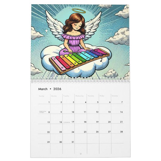 Angels Popart - Engel Popart 2026 Kalender (Mär 2026)