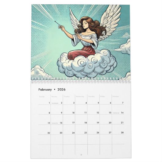 Angels Popart - Engel Popart 2026 Kalender (Feb 2026)