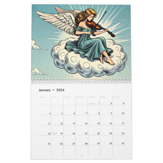 Angels Popart - Engel Popart 2026 Kalender (Jan 2026)