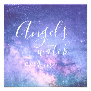 Angels schauen über mich, schöner Segen-Stardust Fotodruck