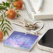 Angels schauen über mich, schöner Segen-Stardust Schlüsselanhänger (Vorderseite rechts)