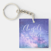 Angels schauen über mich, schöner Segen-Stardust Schlüsselanhänger (Vorderseite)