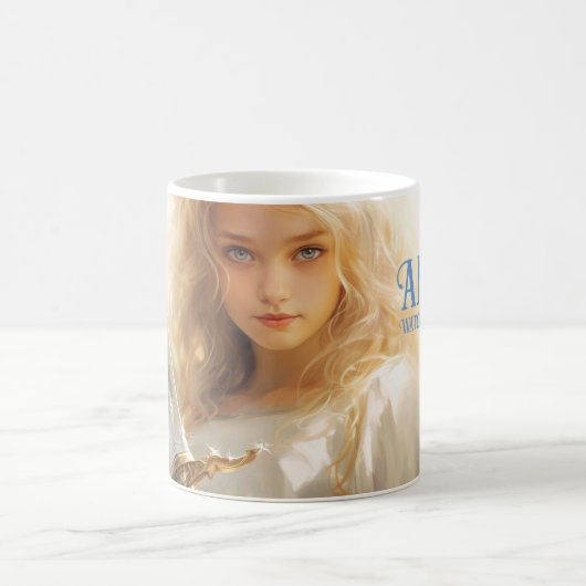 Angels schauen über mich Tasse (Mittel)