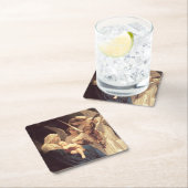 Angels Serenade Mary and Jesus Rechteckiger Pappuntersetzer (Vor Ort)