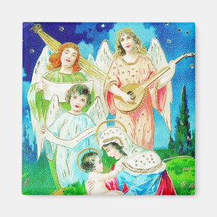 Angels Sing Vintag Magnet
