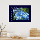 Angels Sleep in Hydrangeas Gardens Kunstdrucke Bla Poster (Küche)