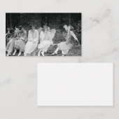 Angels Smoking Vintage Fotograph 1920s Visitenkarte (Vorne/Hinten)