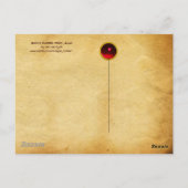 ANGELS SPIELEN MUSIK, Detail, Pergament Postkarte (Rückseite)