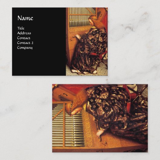 ANGELS SPIELEN MUSIK , Detail Visitenkarte (Vorne/Hinten)