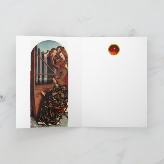 ANGELS SPIELEN MUSIK FEIERTAGSKARTE (Innenseite)