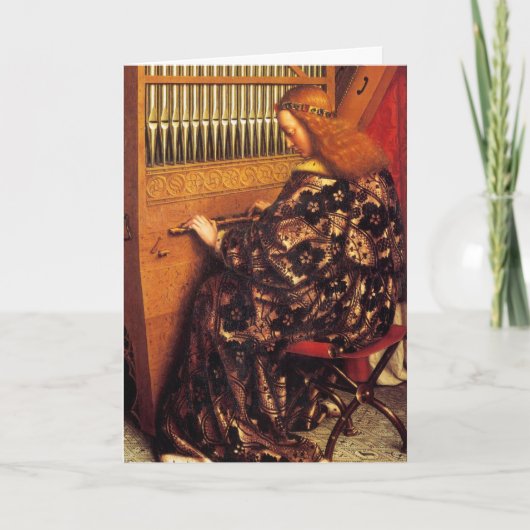 ANGELS SPIELEN MUSIK FEIERTAGSKARTE (Vorderseite)