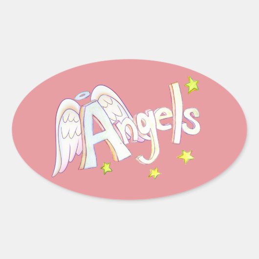 Angels Sticker für Inspirational Word-Sticker-Deca (Vorderseite)