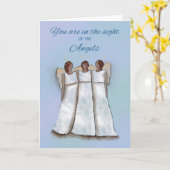 Angels Thinking of You Religious in Sight of Angel Karte (Gelbe Blume)