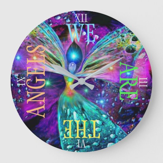 ANGELS TIME WATCH GROßE WANDUHR (Vorderseite)