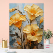 Angel's Trumpet - Impasto Floral Acrylschild (Hochzeit)