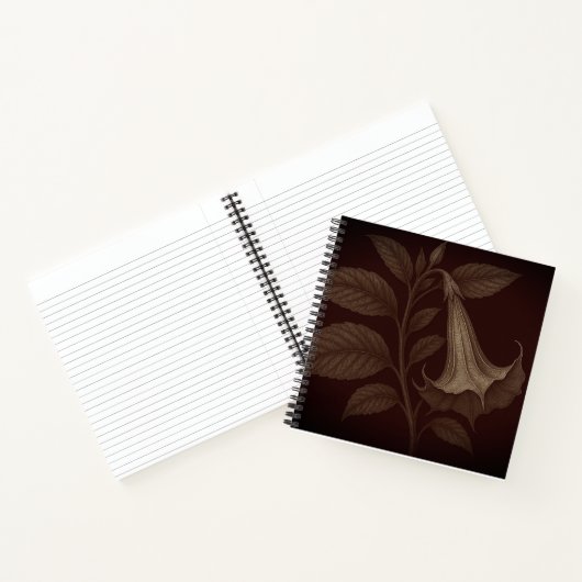 Angel's Trumpet Square Notebook Notizblock (Innenseite)
