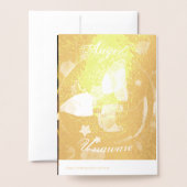 Angels Unaware Real Foil Weihnachtskarte Folienkarte (Rückseite mit Umschlag)