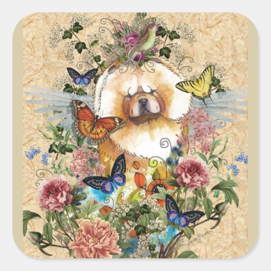 ANGELS UNTER US Chow Aufkleber 2 Größen (Vorderseite)