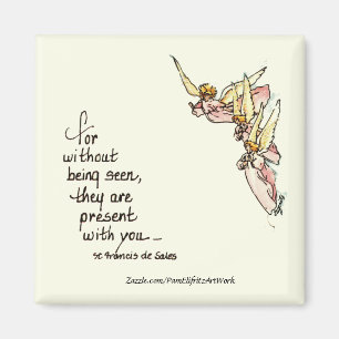 Angels Von Wolken mit Sprichwort des Komforts für Magnet