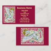 Angels Walk on 4 Paws Business Card Visitenkarte (Vorne/Hinten)