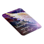 Angels Walk With You Guardian Angel Wing Name Magnet (Rechte Seite)