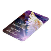Angels Walk With You Guardian Angel Wing Name Magnet (Linke Seite)