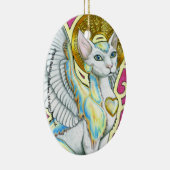 Angels Wandern auf 4 Paws Oval Ornament (Rechts)