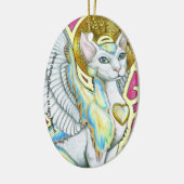 Angels Wandern auf 4 Paws Oval Ornament (Links)