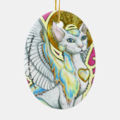 Angels Wandern auf 4 Paws Oval Ornament (Hinten)