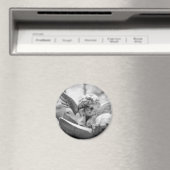 Angels Watching Over Me (magnt rnd) Magnet (In Situ (Geschirrspüler))
