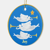 Angels Weihnachten Keramik Ornament (Links)