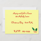 Angels Weihnachtszeit-Party Einladung (Rückseite)