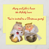 Angels Weihnachtszeit-Party Einladung (Vorne/Hinten)