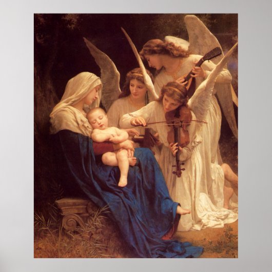 Angels Wilhelm Bouguereau Kunstmuseum Poster (Vorne)