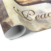 ANGELS /Winged Cherubs CHRISTMAS JOY PEACE LIEBE Geschenkpapier (Rolleneckpunkt)