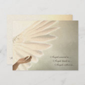 Angels Wings Card - Design für benutzerdefinierte Postkarte (Vorne/Hinten)