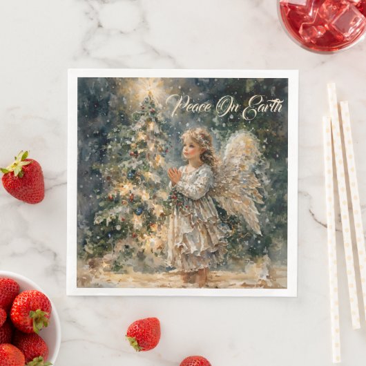 Angel's Wish on Christmas Eve Serviette (Beispiel)