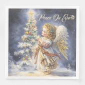 Angel's Wish on Christmas Eve Serviette (Vorderseite)