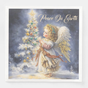 Angel's Wish on Christmas Eve Serviette