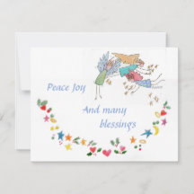 Angels Wish You Peace Joy and Many Sessings Holid