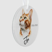 Angels With Tails – Pet Memorial Keepsake Ornament (Vorderseite)