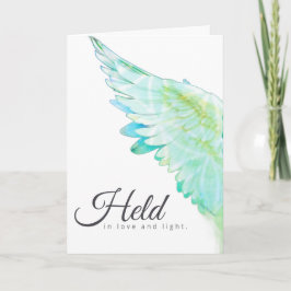 Angels With You Aqua Angel Wing – Held Love Light Karte