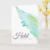 Angels With You Aqua Angel Wing – Held Love Light Karte (Gelbe Blume)