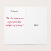 Angels With You at Christmas Wassercolor Art (Innenseite Aufgefaltet)